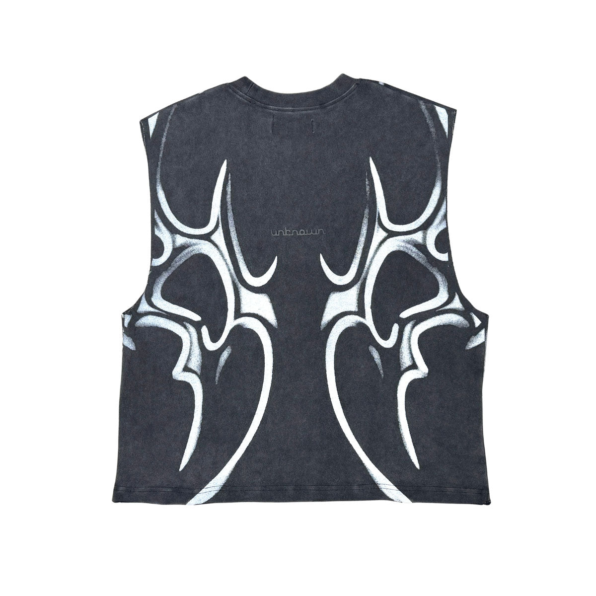 Printed sleeveless tee by Unknown - 4 | Vie+Riche