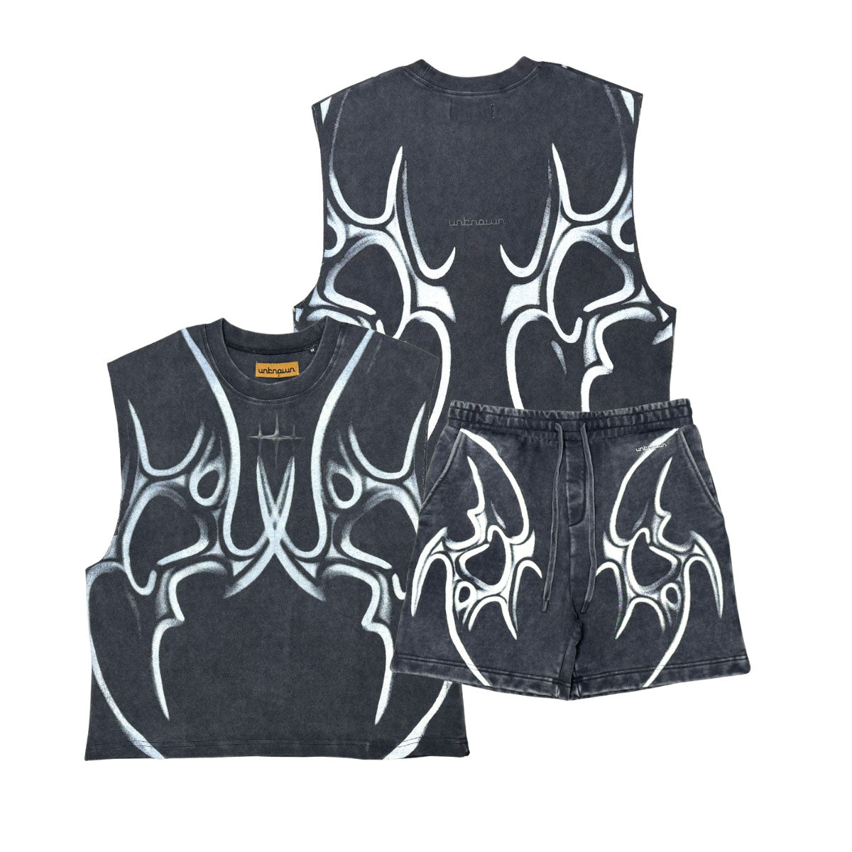 Printed sleeveless tee by Unknown - 5 | Vie+Riche