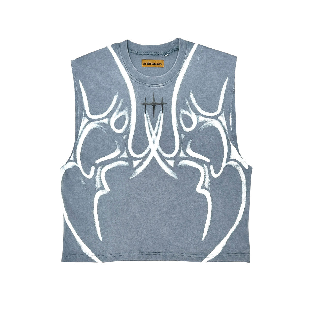 Printed sleeveless tee by Unknown - 8 | Vie+Riche
