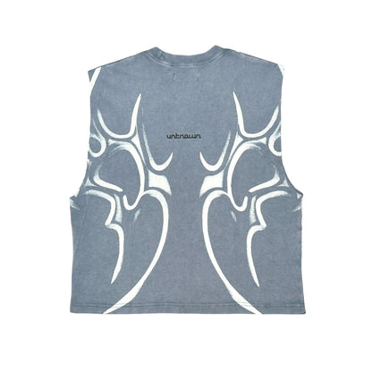 Printed sleeveless tee by Unknown - 9 | Vie+Riche