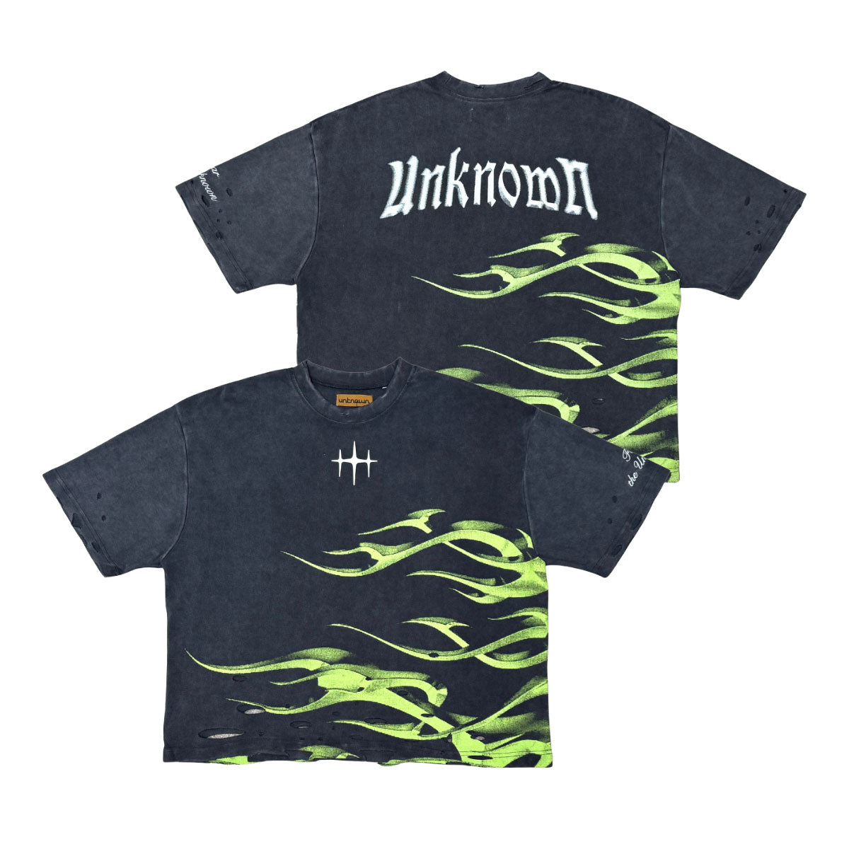 Metalic flames tee by Unknown - 6 | Vie+Riche