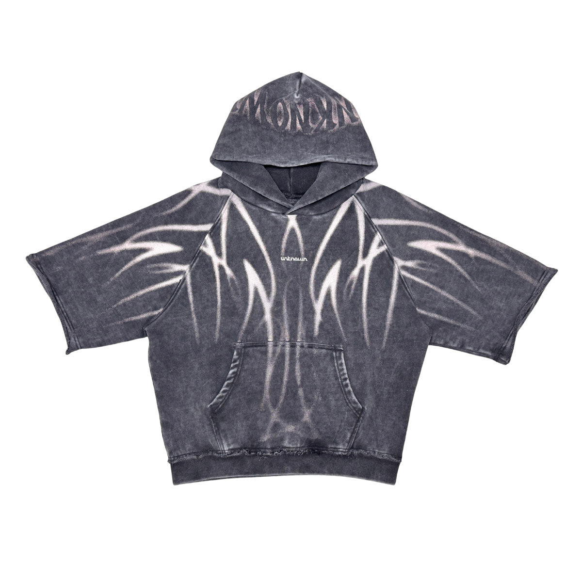 Short sleeve printed hoodie by Unknown - 3 | Vie+Riche