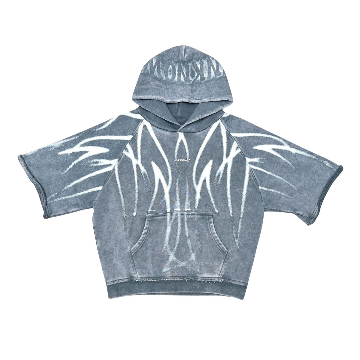 Short sleeve printed hoodie by Unknown - 9 | Vie+Riche