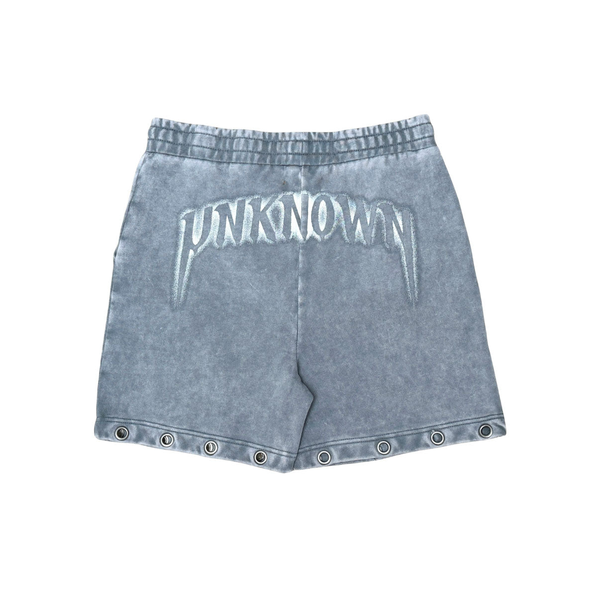 Drawstring printed washed shorts by Unknown - 4 | Vie+Riche