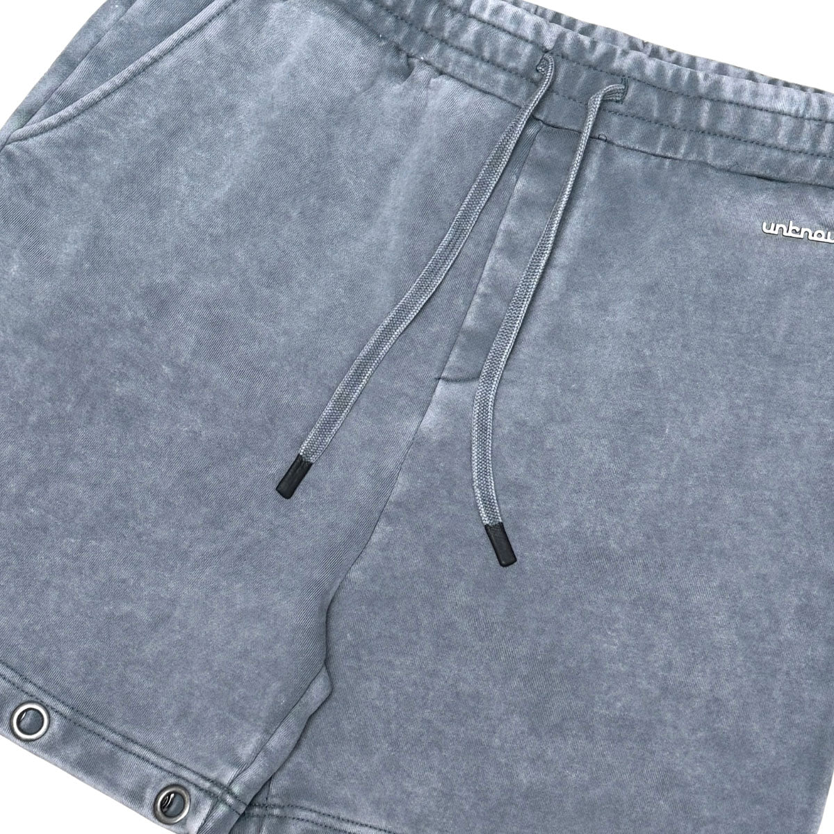 Drawstring printed washed shorts by Unknown - 5 | Vie+Riche