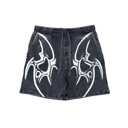 Tribal washed shorts by Unknown - 2 | Vie+Riche