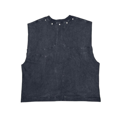 Printed wings sleeveless tee