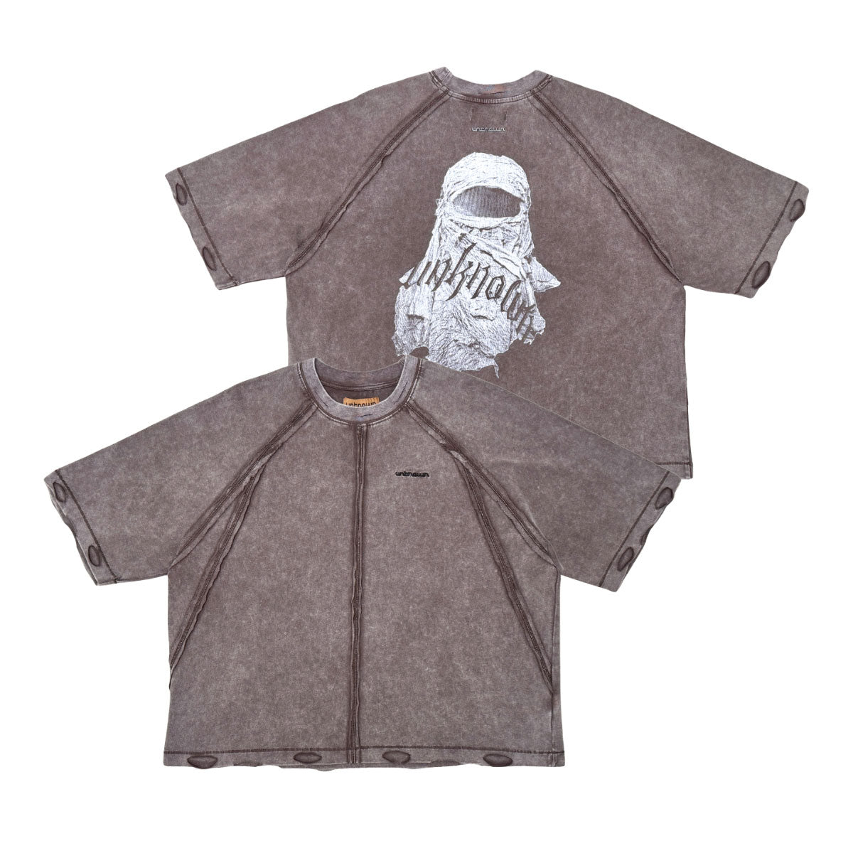 Masked washed tee by Unknown - 12 | Vie+Riche