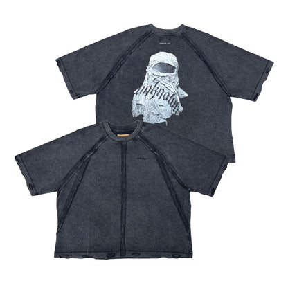 Masked washed tee by Unknown - 6 | Vie+Riche
