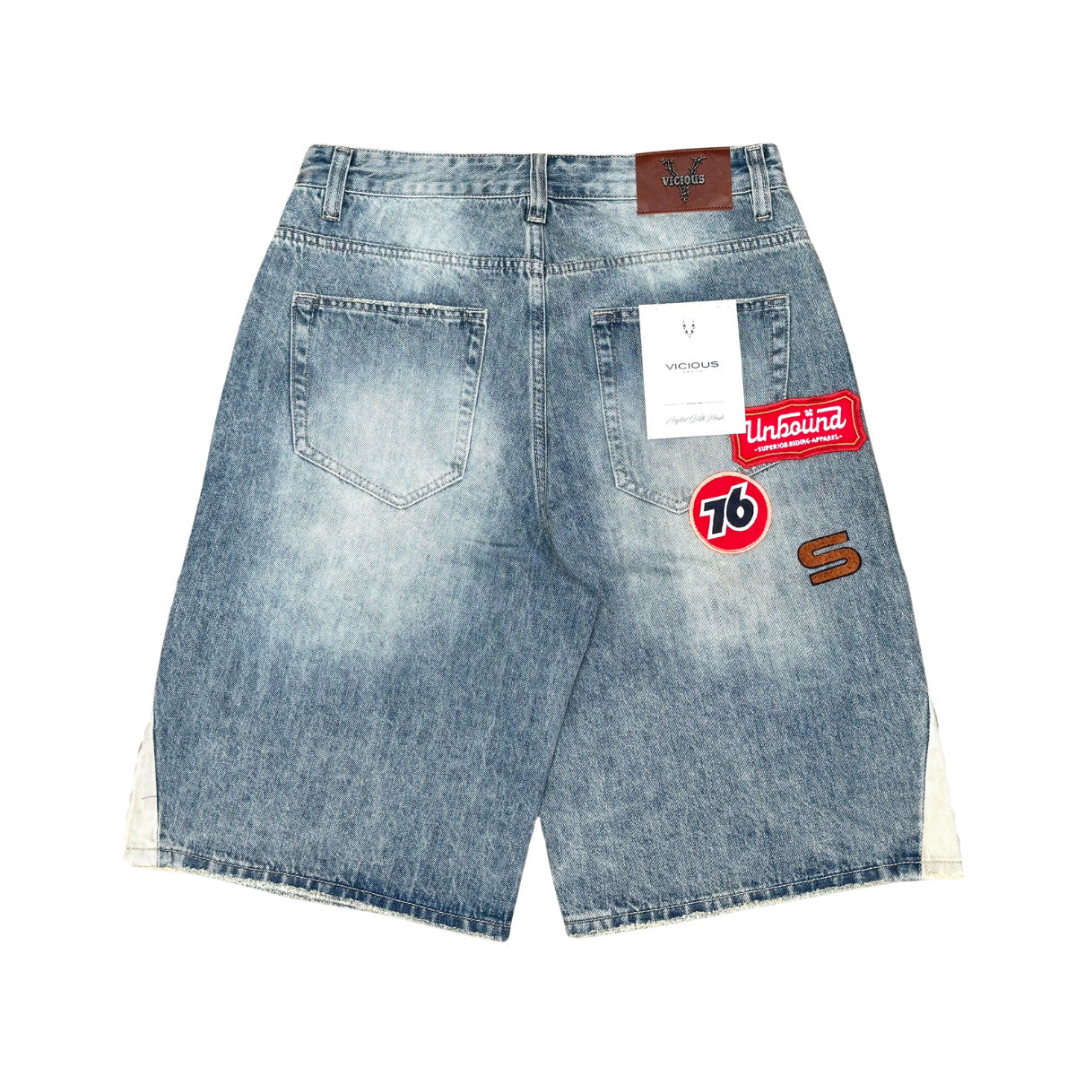 Dragon Crest Denim Shirt Blue Tint by Vicious - 3