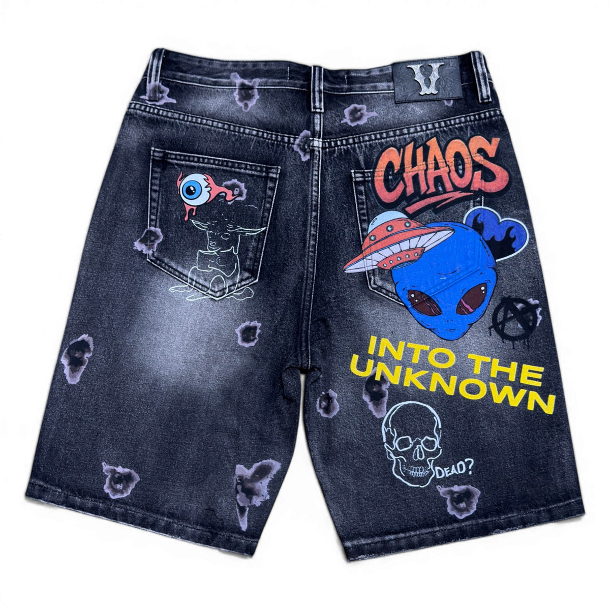 Cosmic Misfit Shorts Vintage Black by Vicious - 3