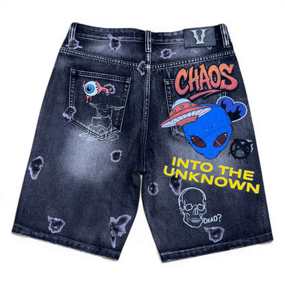 Cosmic Misfit Shorts Vintage Black by Vicious - 3