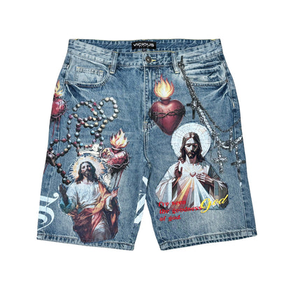 Sacred heart shorts