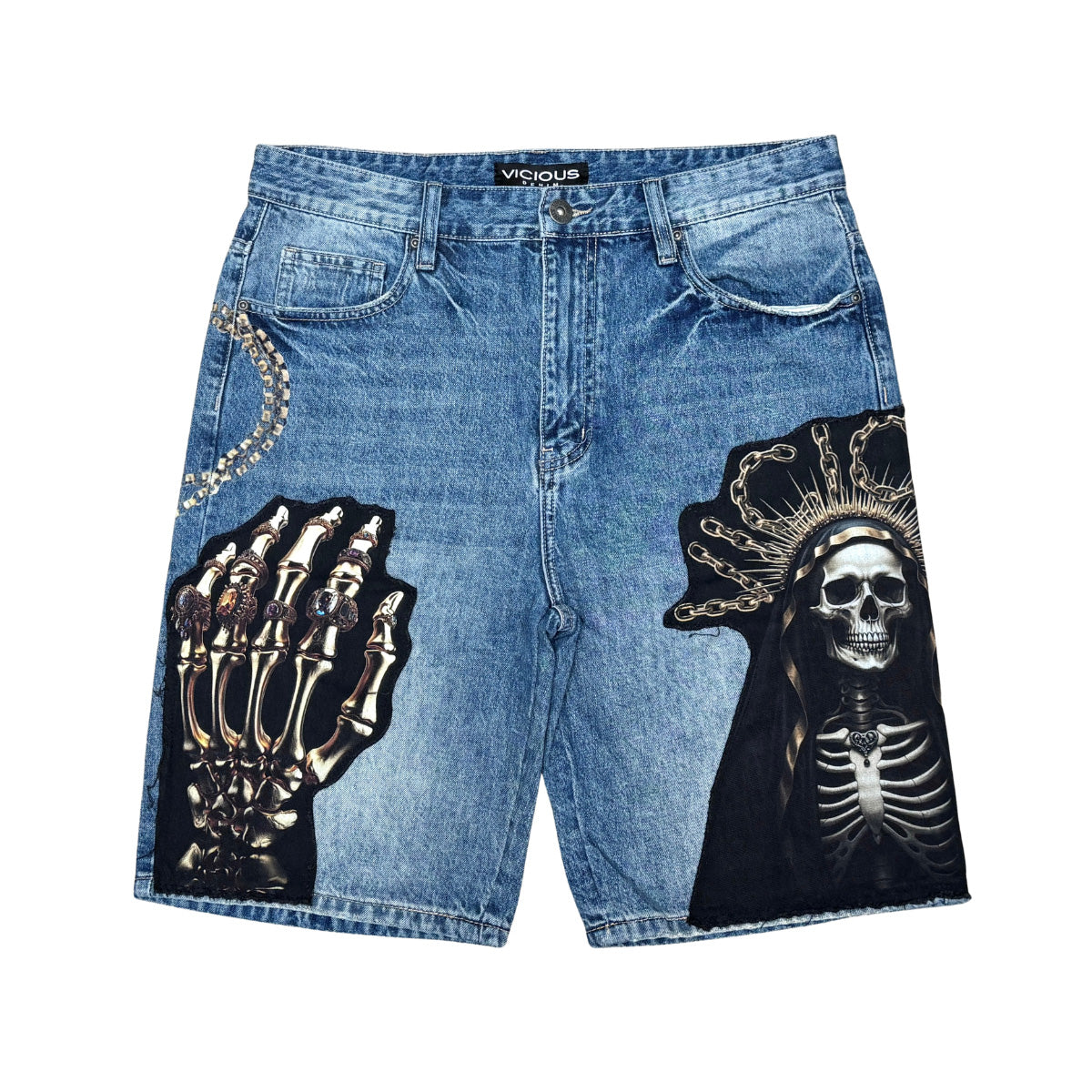 Relic Reaper shorts Light Blue by Vicious - 1