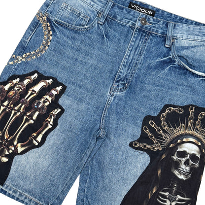 Relic Reaper shorts Light Blue by Vicious - 2
