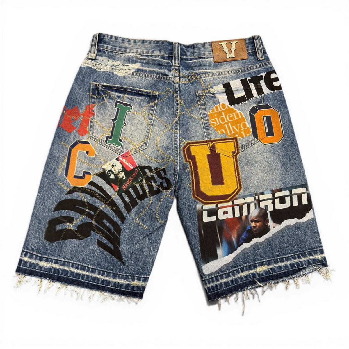 Voices of Change Collage Shorts Md Blue by Vicious - 3