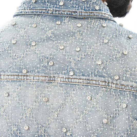 Embellished jean jacket