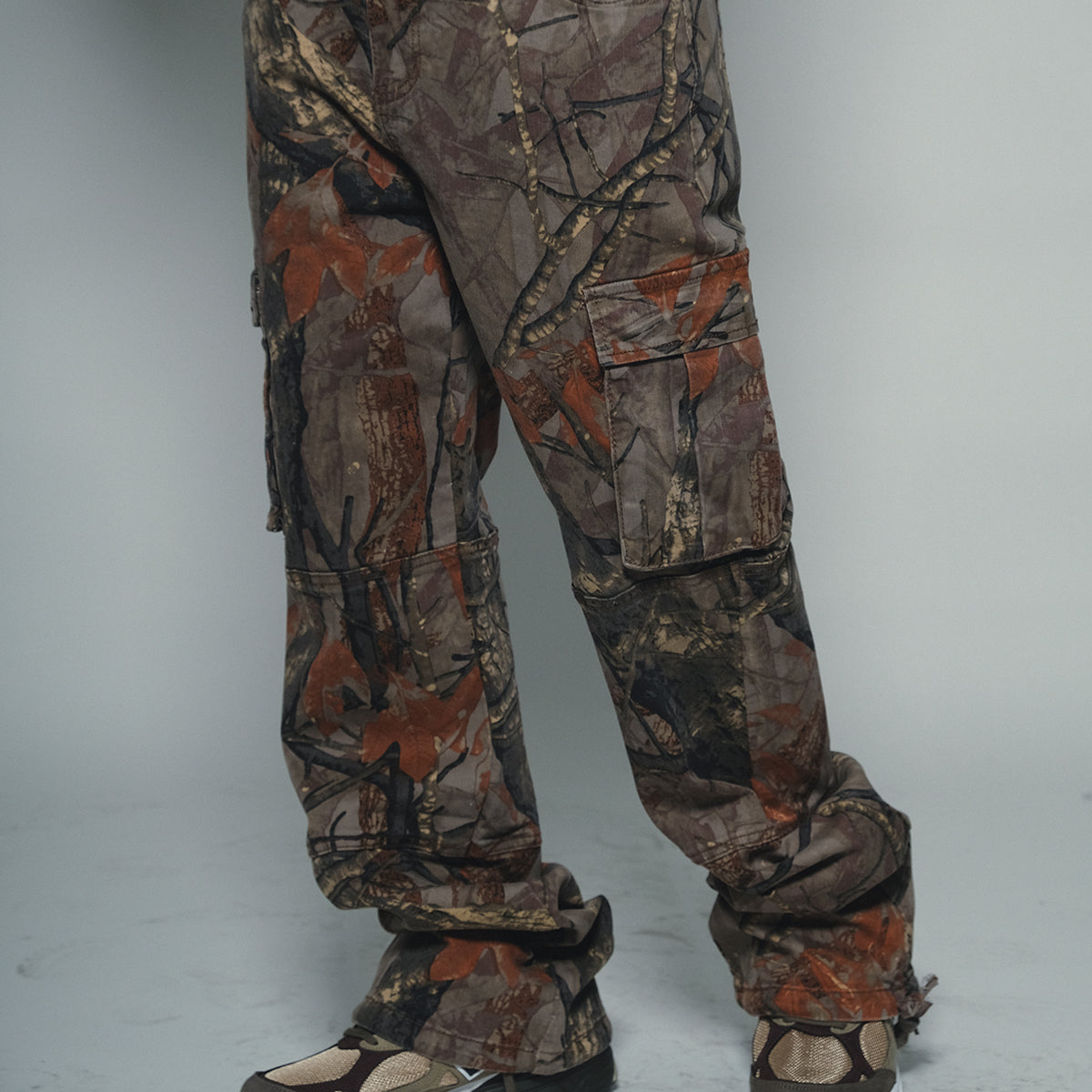 Brush Camo Baggy Fit Denim Brown by Vicious - 1