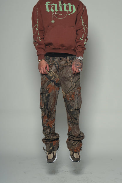 Brush Camo Baggy Fit Denim Brown by Vicious - 2
