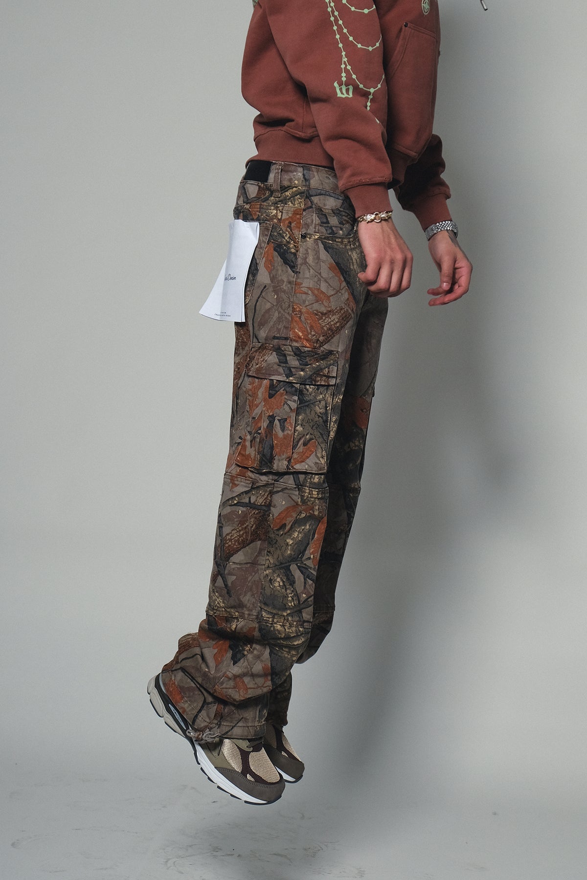 Brush Camo Baggy Fit Denim Brown by Vicious - 3