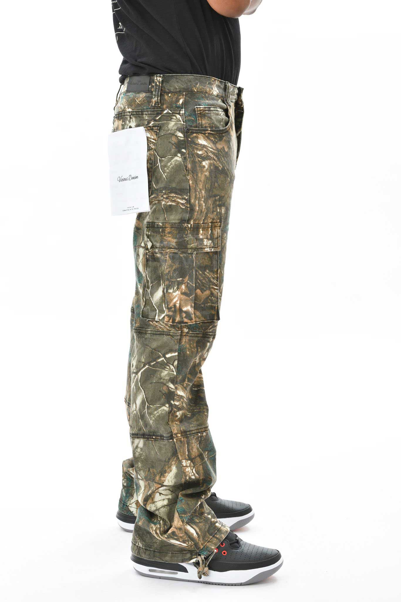 Brush Camo Baggy Fit Denim Forest by Vicious - 3