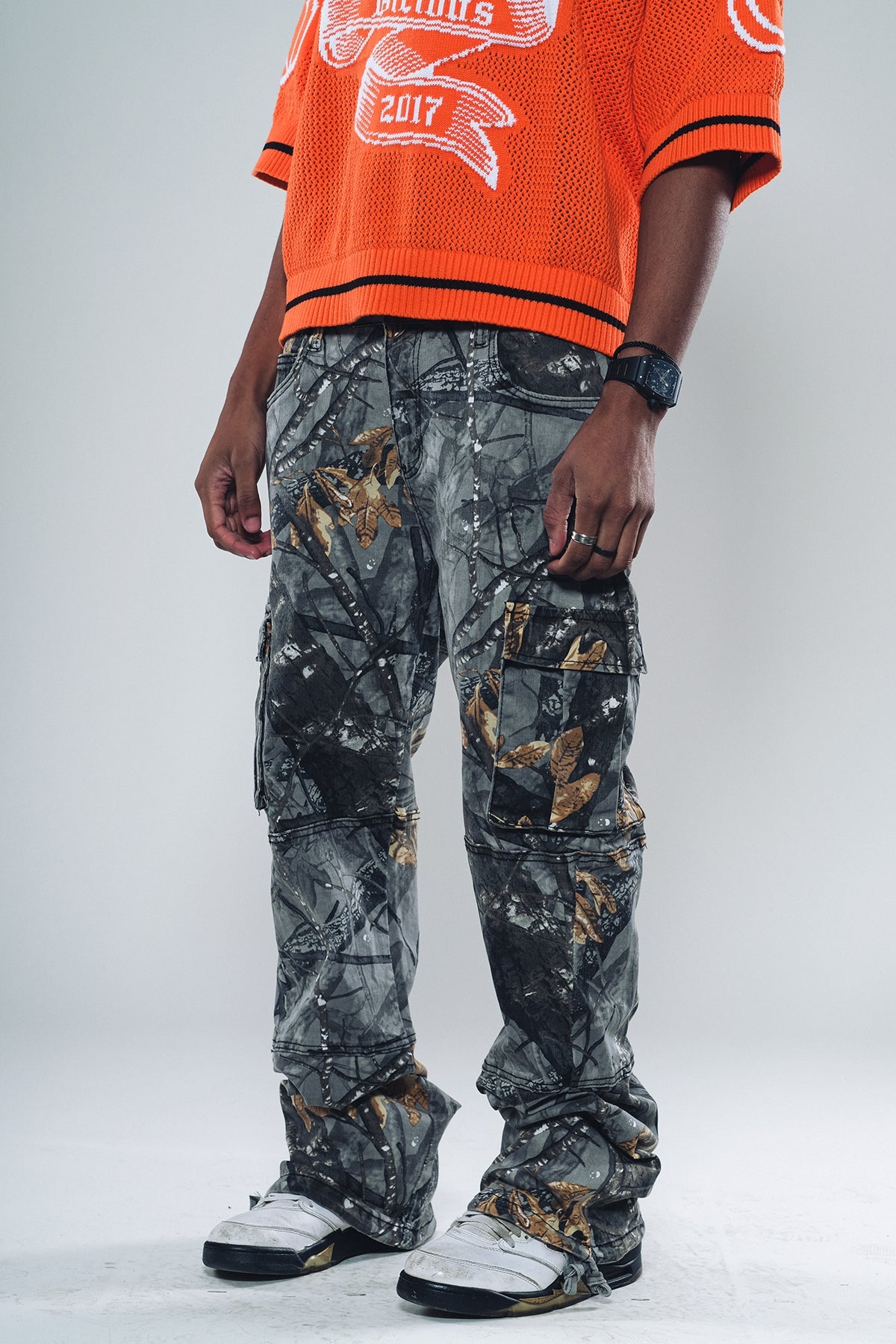 Brush Camo Baggy Fit Denim Grey by Vicious - 2