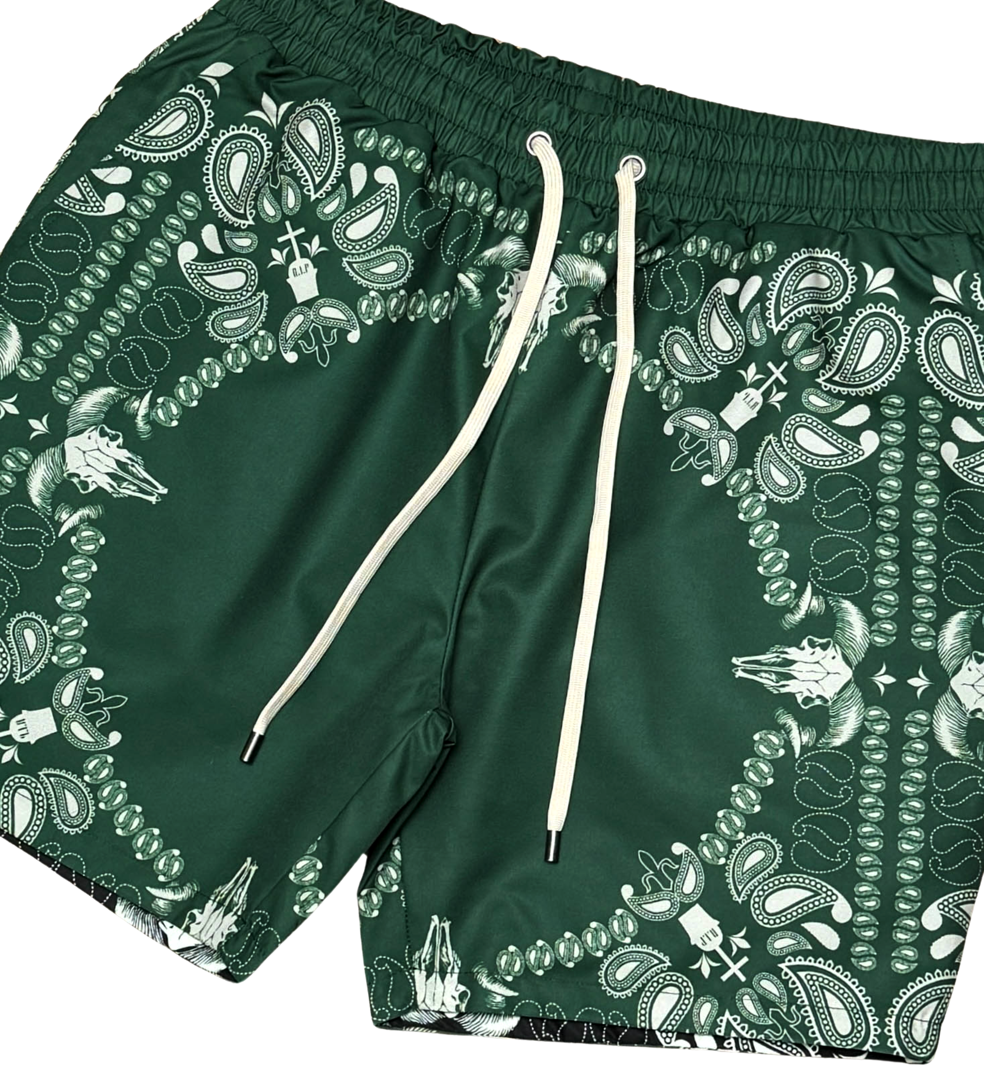 Paisley Reversible Short Black /Green by Vie+Riche
 - 4