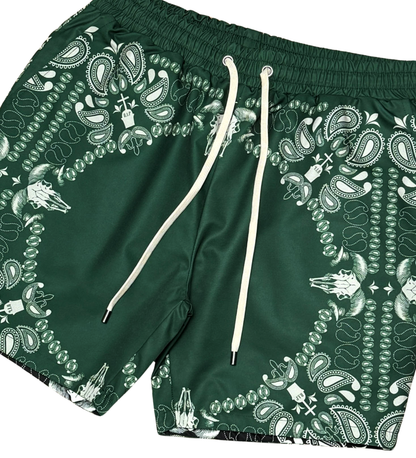 Paisley Reversible Short Black /Green by Vie+Riche
 - 4