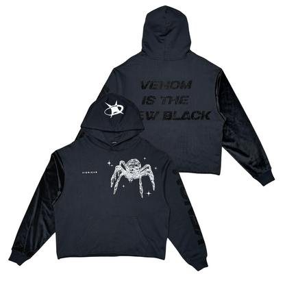 Venom Biker Cropped Hoodie By Vie+Riche1| Vie+Riche