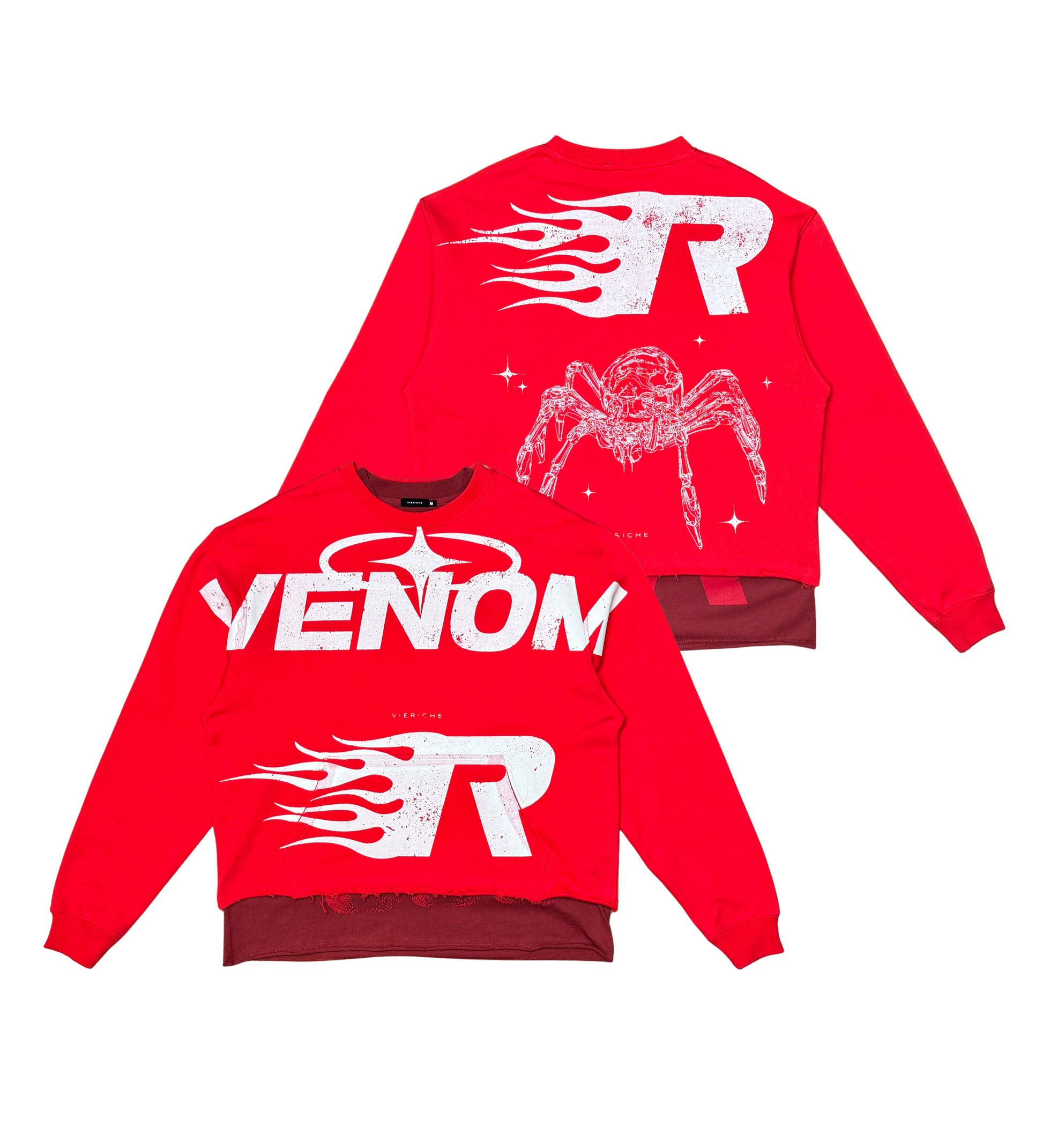 Venom Cropped Crew/Tee 2pc Combo By Vie+Riche1| Vie+Riche