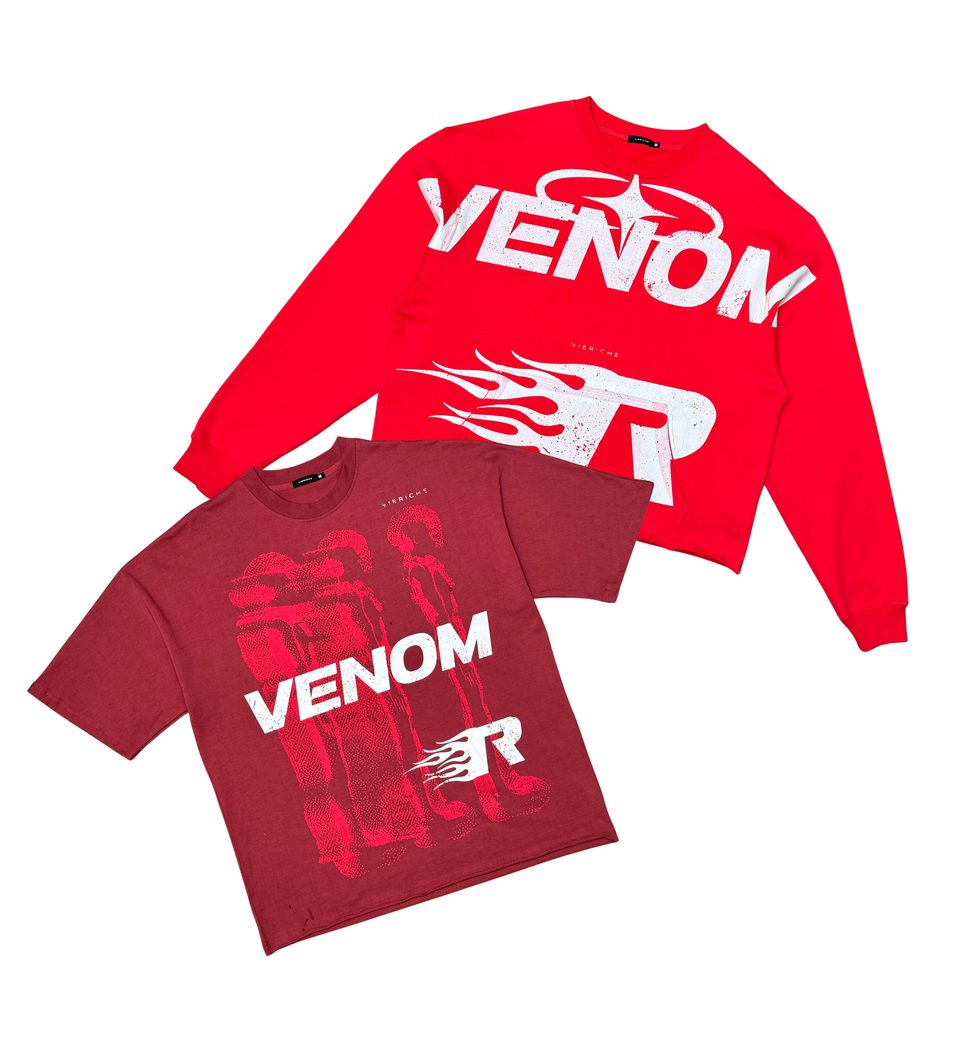 Venom Cropped Crew/Tee 2pc Combo By Vie+Riche2| Vie+Riche