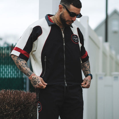 Racer crop jacket