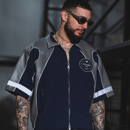 Racer crop jacket