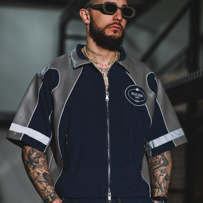 Racer crop jacket