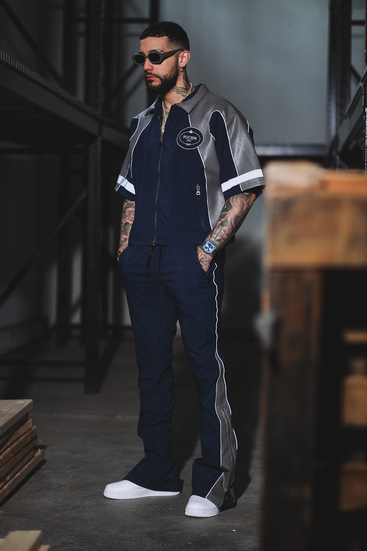 Racer crop set Navy by Vie+Riche
 - 6