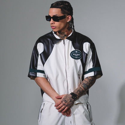Racer crop jacket