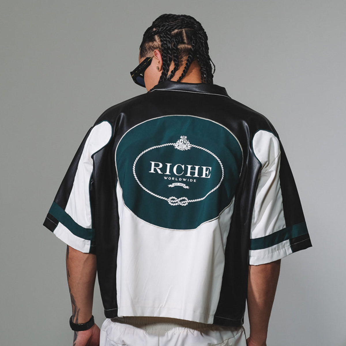 Racer crop jacket