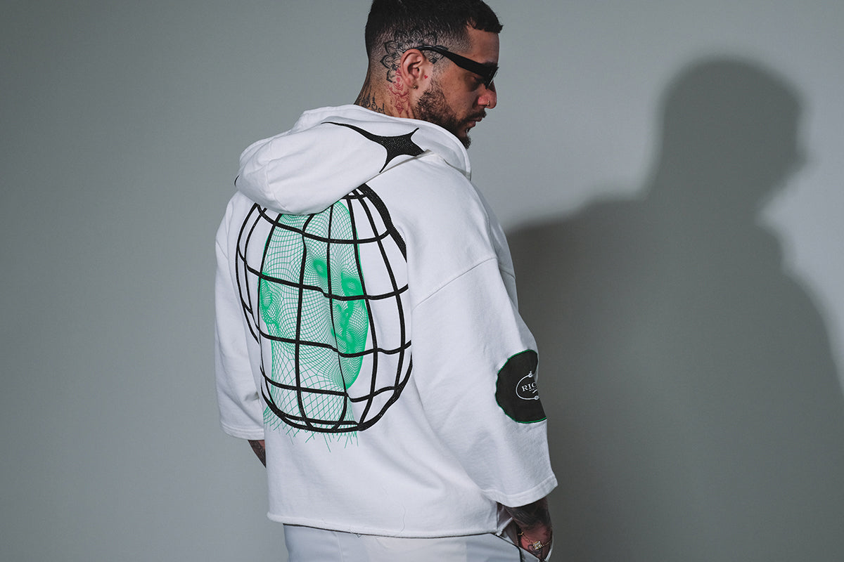 Digiworld zip hoodie Off White by Vie+Riche
 - 6