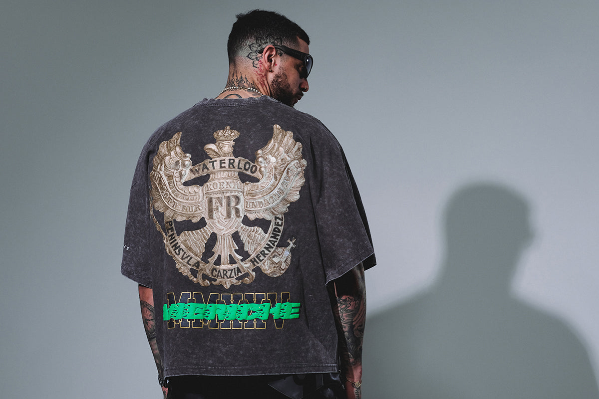 Waterloo badge tee Gray Acid Ash by Vie+Riche
 - 6