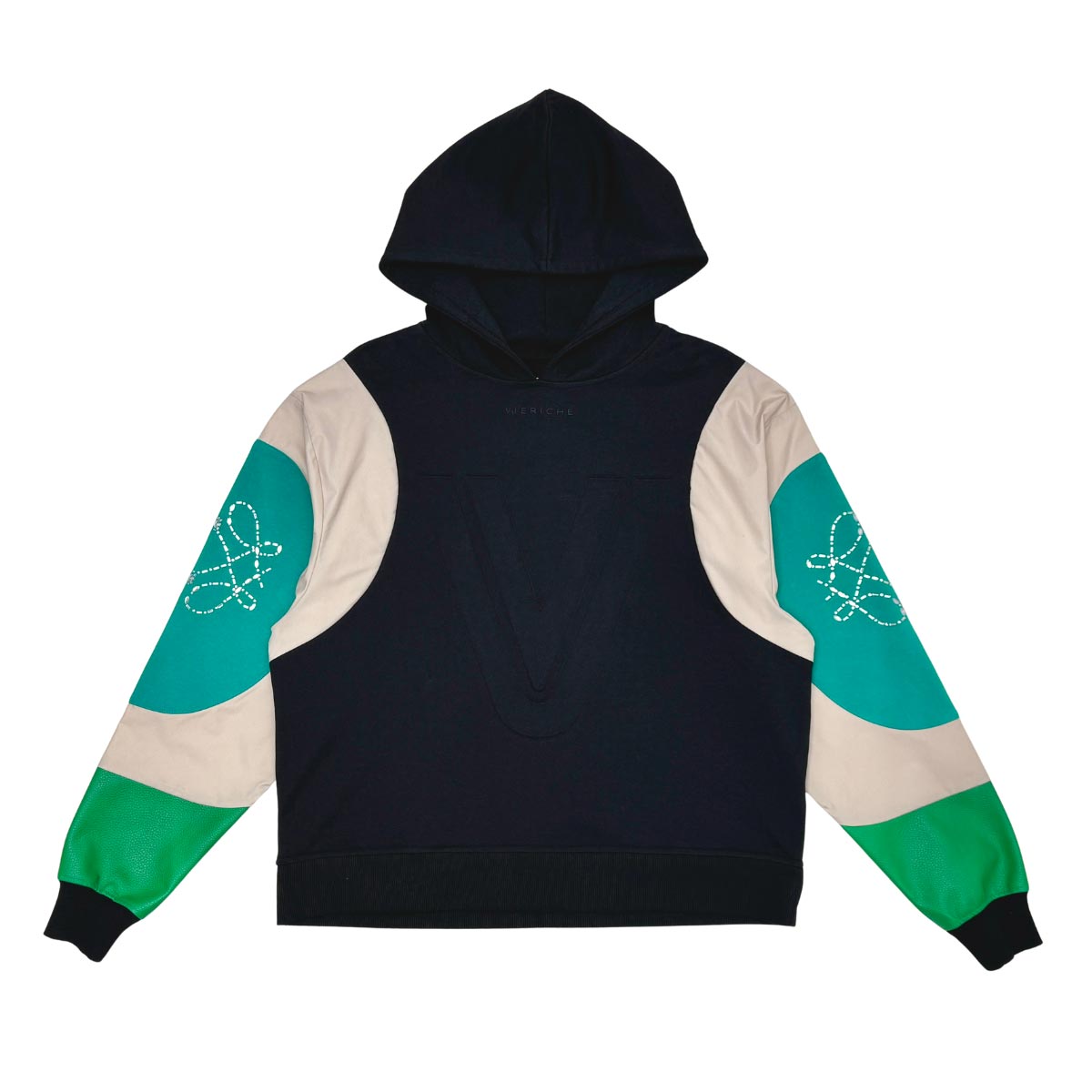 Embossed v hoodie Black by Vie+Riche
 - 3