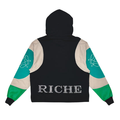 Embossed v hoodie Black by Vie+Riche
 - 4