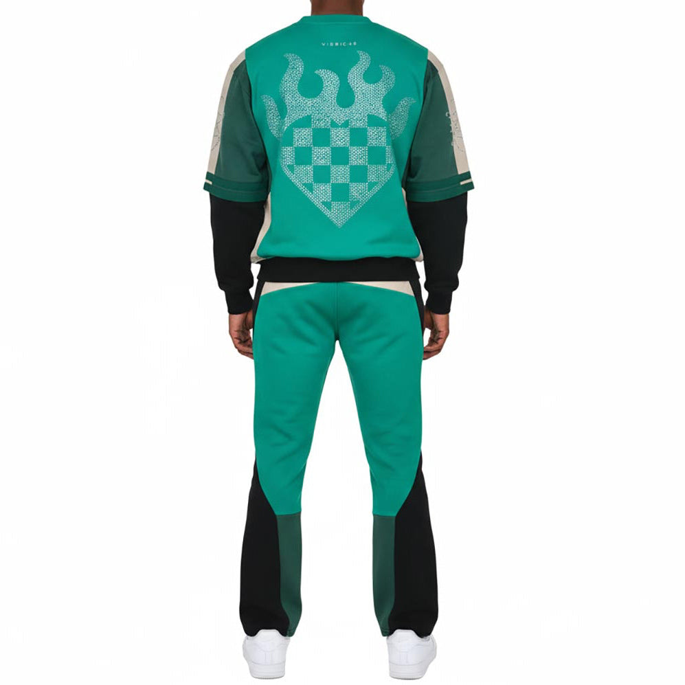 Heart check crew set Green by Vie+Riche
 - 2