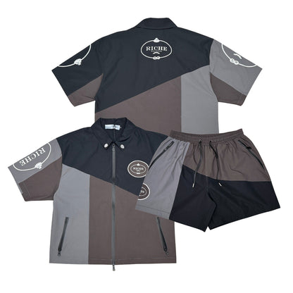 Monoblock jacket short set Black by Vie+Riche - 1