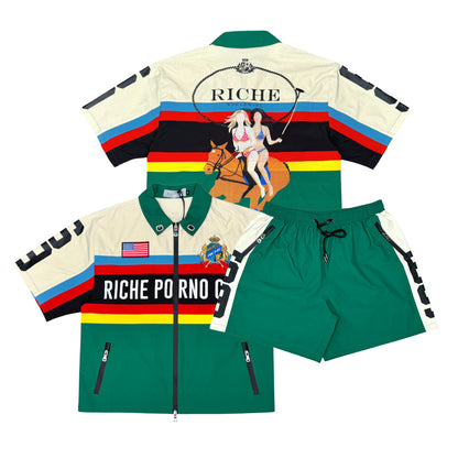 RPC ss jacket short set Green by Vie+Riche - 1