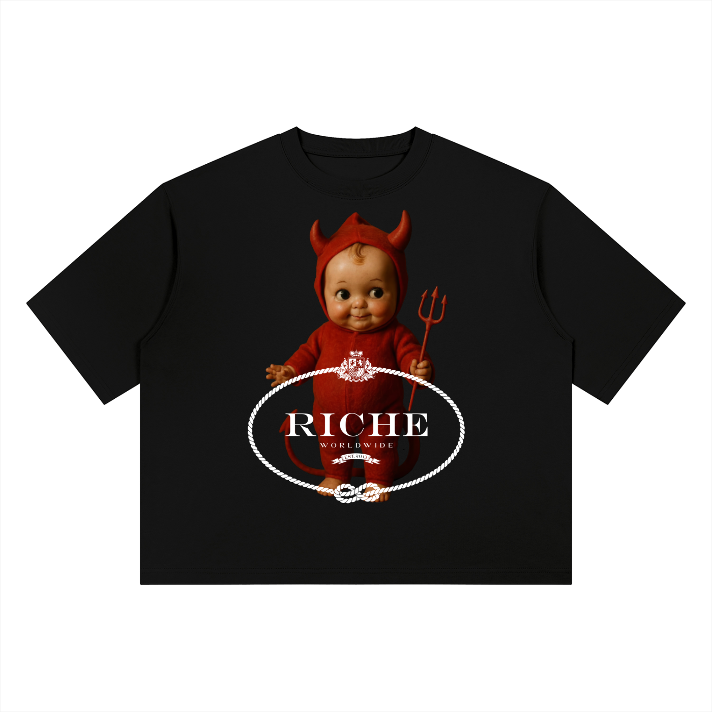 Naughty but nice Heavyweight Boxy T-Shirt