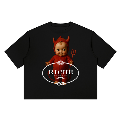 Naughty but nice Heavyweight Boxy T-Shirt