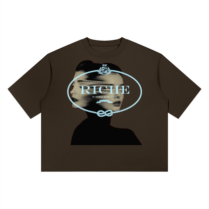 2Face Heavyweight Boxy T-Shirt - 1 | Vie+Riche