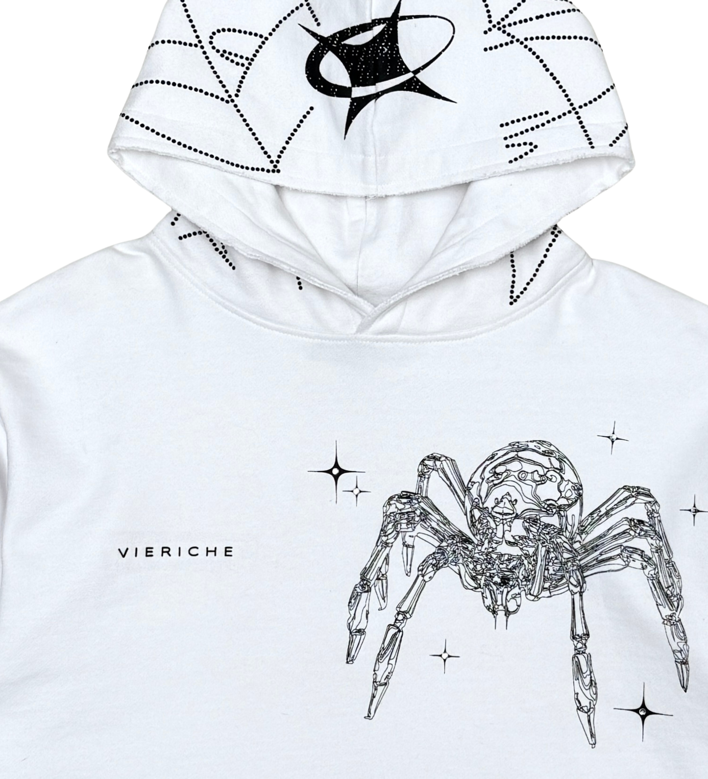 Venom biker cropped hoodie