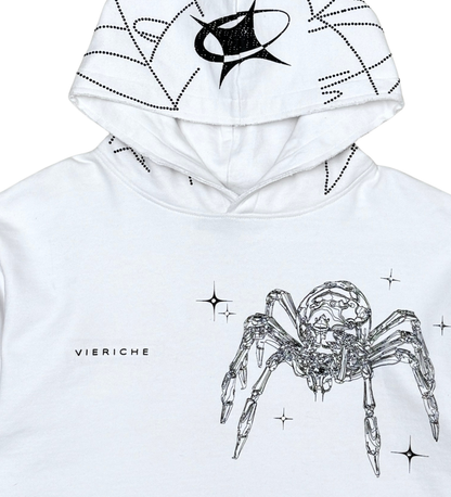 Venom biker cropped hoodie