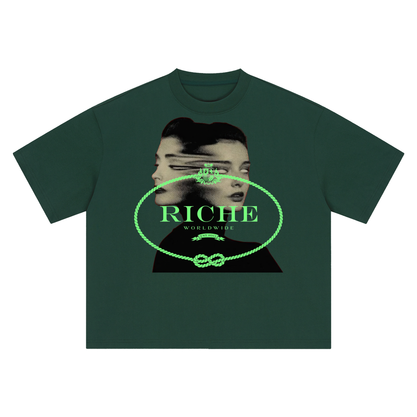 2Face Boxy Oversized T-Shirt - 1 | Vie+Riche